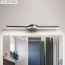 GobekUsa Contemporary LED Vanity Light in Black and White/Warm Light - 16"/23.5" Slim Line Acrylic Wall Sconce