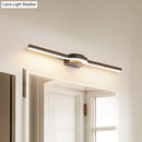 GobekUsa Contemporary LED Vanity Light in Black and White/Warm Light - 16"/23.5" Slim Line Acrylic Wall Sconce