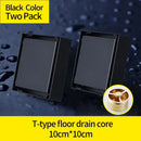 GobekUsa Brass Square Shower Floor Drain with Hair Strainer - Bathroom Shower Accessory