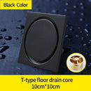 GobekUsa Brass Square Shower Floor Drain with Hair Strainer - Bathroom Shower Accessory