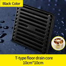 GobekUsa Brass Square Shower Floor Drain with Hair Strainer - Bathroom Shower Accessory