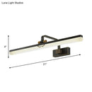 GobekUsa Minimalist Linear LED Wall Vanity Light & Metallic Mirror Cabinet - Black