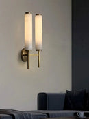 GobekUsa Black Bronze Brass Marble Wall Lights Dimmable Home Decor Living Room Lighting