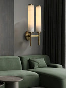 GobekUsa Black Bronze Brass Marble Wall Lights Dimmable Home Decor Living Room Lighting