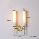 GobekUsa Black Bronze Brass Marble Wall Lights Dimmable Home Decor Living Room Lighting