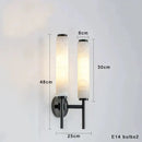 GobekUsa Black Bronze Brass Marble Wall Lights Dimmable Home Decor Living Room Lighting