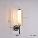 GobekUsa Black Bronze Brass Marble Wall Lights Dimmable Home Decor Living Room Lighting