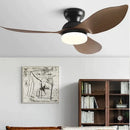 GobekUsa 48" Black Low Floor Ceiling Fan with Modern Design and LED Light