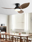 GobekUsa 48" Black Low Floor Ceiling Fan with Modern Design and LED Light