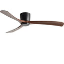 GobekUsa Black Modern Low Profile DC Ceiling Fan with Remote Control, Strong Airflow