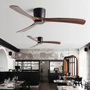 GobekUsa Black Modern Low Profile DC Ceiling Fan with Remote Control, Strong Airflow