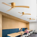 GobekUsa Black Modern Low Profile DC Ceiling Fan with Remote Control, Strong Airflow