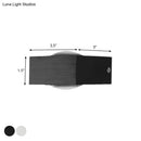 GobekUsa Modern Aluminum RGB Wall Light - Black/Brushed Silver; Single/Double Sided LED; Ideal for Corridor Lighting