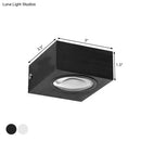 GobekUsa Modern Aluminum RGB Wall Light - Black/Brushed Silver; Single/Double Sided LED; Ideal for Corridor Lighting