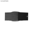 GobekUsa Modern Aluminum RGB Wall Light - Black/Brushed Silver; Single/Double Sided LED; Ideal for Corridor Lighting