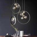 GobekUsa Bubble Glass Chandelier LED Dining Table Spherical Lighting