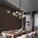 GobekUsa Bubble Glass Chandelier LED Dining Table Spherical Lighting