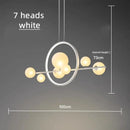 GobekUsa Bubble Glass Chandelier LED Dining Table Spherical Lighting