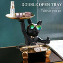 GobekUsa French Bulldog Tray Statue: Stylish Bulldog Storage Decor for Modern Home & Office.