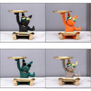 GobekUsa French Bulldog Tray Statue: Stylish Bulldog Storage Decor for Modern Home & Office.