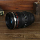 Modern black camera lens cup kitchen self stirring coffee mug by Decorbites