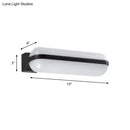 GobekUsa Modern Black Acrylic Wall Sconce with Flush Capsule Design and Half-Bulb Mounting