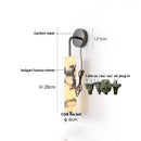 GobekUsa Carbon Steel LED Wall Lamp with Pull Chain Switch & Marble Stone Fixtures