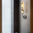 GobekUsa Carbon Steel LED Wall Lamp with Pull Chain Switch & Marble Stone Fixtures