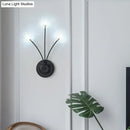 GobekUsa Modern Nordic Glass LED Wall Mounted Light for Shaded Living Rooms