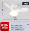 GobekUsa Ceiling Fan Lamp with Remote Control and Reversible LED Lights