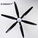 GobekUsa 66" Plastic Blade Ceiling Fan with LED Light and Remote Control