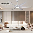 GobekUsa 66" Plastic Blade Ceiling Fan with LED Light and Remote Control