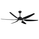 GobekUsa 66" Plastic Blade Ceiling Fan with LED Light and Remote Control