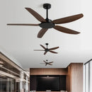 GobekUsa 58-Inch Black Ceiling Fan with Remote Control for Commercial Use