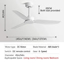 GobekUsa 58-Inch Black Ceiling Fan with Remote Control for Commercial Use