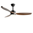 GobekUsa 52" Black Ceiling Fan Light with Remote Control for Living Room, Restaurant, and Household