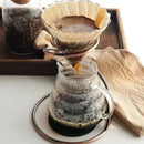 Modern black ceramic coffee barista set kitchen pour over dripper by Decorbites