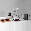 Modern black ceramic coffee barista set kitchen pour over dripper by Decorbites