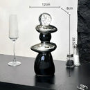 GobekUsa Decorative Crystal Ball Statue Figurines for Home Decor - Geometric Stone Pile