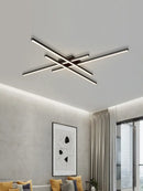 GobekUsa Black Chandelier LED Ceiling Lamp for Master Bedroom Living Room Energy Saving Light