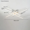 GobekUsa Black Chandelier LED Ceiling Lamp for Master Bedroom Living Room Energy Saving Light