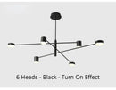 GobekUsa Modern Black Chandelier: Nordic Style Home Lighting