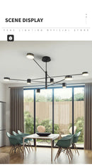 GobekUsa Modern Black Chandelier: Nordic Style Home Lighting