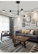 GobekUsa Modern Black Chandelier: Nordic Style Home Lighting