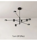 GobekUsa Modern Black Chandelier: Nordic Style Home Lighting