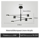 GobekUsa Modern Black Chandelier: Nordic Style Home Lighting