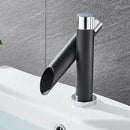 Modern black & chrome basin faucet bathroom water saving mixer by Decorbites