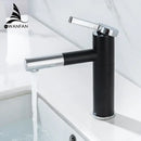 GobekUsa Brass Bathroom Faucet Vessel Sinks Mixer - Swivel Spout Vanity Tap, Chrome Deck Mounted