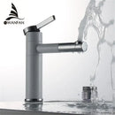 GobekUsa Brass Bathroom Faucet Vessel Sinks Mixer - Swivel Spout Vanity Tap, Chrome Deck Mounted