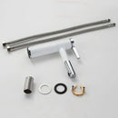 GobekUsa Brass Bathroom Faucet Vessel Sinks Mixer - Swivel Spout Vanity Tap, Chrome Deck Mounted